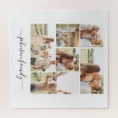 Familienaam Foto Keepomwille 6 Afbeeldingen Legpuzzel (Horizontaal)