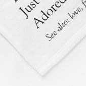 Familienaam Fotocollage Definitie Fleece Deken (Hoek)