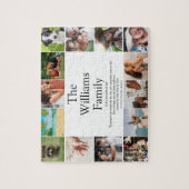 Familienaam Fotocollage Leuke Definitie Legpuzzel (Verticaal)