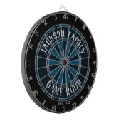 Familienaam Game Room Blue Dartbord (Voorkant Links)