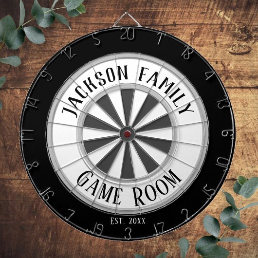 Familienaam Game Room White Dartbord