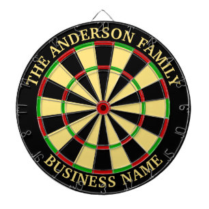 Familienaam Gepersonaliseerd Blauw Dartboard Dartbord