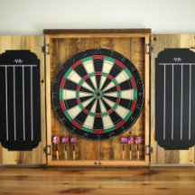 Familienaam Gepersonaliseerd Blauw Dartbord