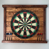 Familienaam Gepersonaliseerd Blauw Dartbord