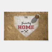 Familienaam Gepersonaliseerd, honkbalfamilie Deurmat (Voorkant)