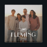 Familienaam Gepersonaliseerde Fotomagneet Magneet<br><div class="desc">Fotogeschenken maken de beste cadeautjes! Eenvoudig aangepast met jouw tekst en/of foto('s) voor een aangepast uiterlijk. Ontworpen door: Berry Berry Sweet. Uitzicht meer design op www.berryberrysweet.com</div>