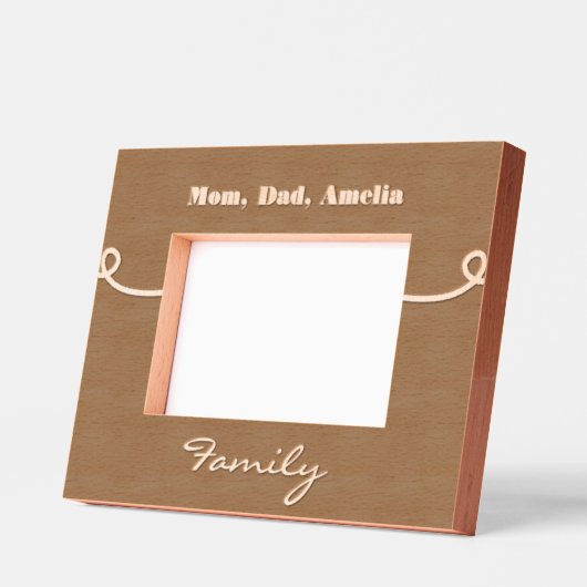 Familienaam Gepersonaliseerde houten afbeeldingen  Gegraveerde Lijstjes (Links)