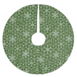 Familienaam Gepersonaliseerde Sneeuwvlok Boom Rok Kerstboom Rok