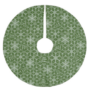 Familienaam Gepersonaliseerde Sneeuwvlok Boom Rok Kerstboom Rok