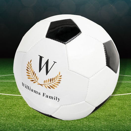 Familienaam gouden zwarte voetbal