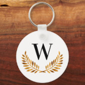 Familienaam goudlaurel, zwarte laurel, borstkas sleutelhanger (Voorkant)