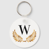 Familienaam goudlaurel, zwarte laurel, borstkas sleutelhanger (Achterkant)