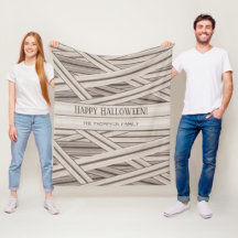 Familienaam  Halloween Mummy Stripes