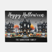 Familienaam Happy Halloween Deurmat (Voorkant)