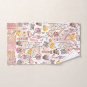 Familienaam Herfst Waterverf Herfst Bad Handdoek (Handdoek)