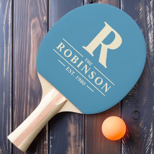 Familienaam & Initiaal Aqua Splash Tafeltennisbatje