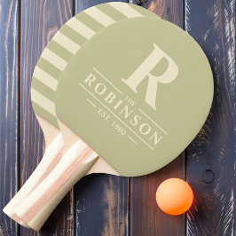 Familienaam & Initiaal Polo Dust Sage Tafeltennisbatje