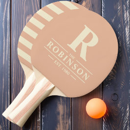 Familienaam & Initiaal Polo Sweet Peach Tafeltennisbatje