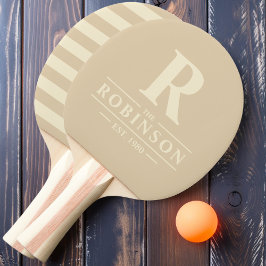 Familienaam & Initiaal Polo Zandduin Tafeltennisbatje