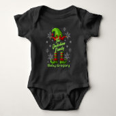 Familienaam Jaar Reünie Matching Christmas Elf Romper (Voorkant)
