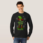 Familienaam Jaar Reünie Matching Christmas Elf T-shirt (Voorkant volledig)