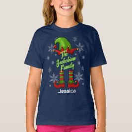 Familienaam Jaar Reünie Witte Naam Kerst Elf T-shirt