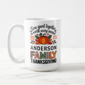 Familienaam Jaar Thanksgiving Diner Keepsake Koffiemok (Links)