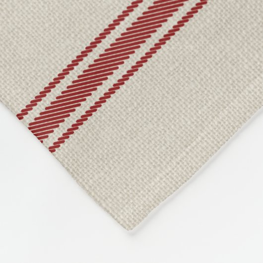 Familienaam kerstboom Boerderij Grain Sack Fleece Deken (Hoek)