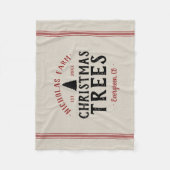 Familienaam kerstboom Boerderij Grain Sack Fleece Deken (Voorkant)