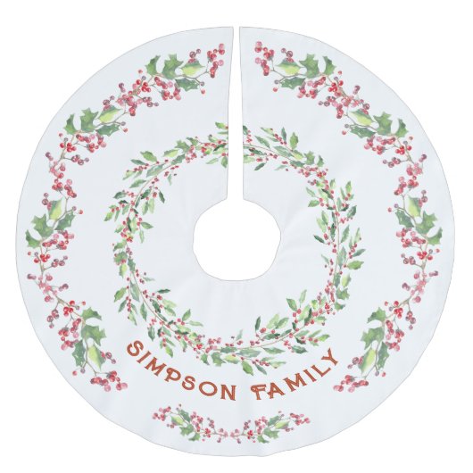 Familienaam Kerstboom Rok Holly en Ivy (Voorkant)