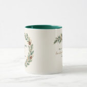 Familienaam Kerstherinneringen Cadeau Mok (Midden)