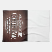 Familienaam Koffie Bar Uren Theedoek (Horizontaal)