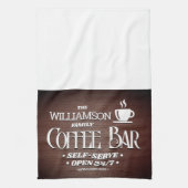 Familienaam Koffie Bar Uren Theedoek (Verticaal)