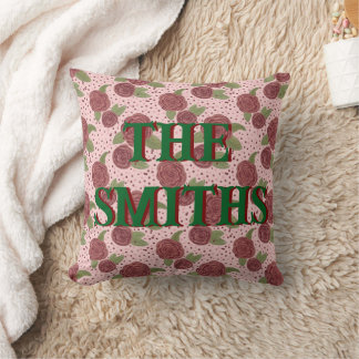 Familienaam Kussen Bloemen Home Decor