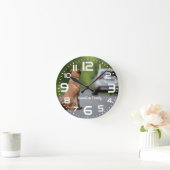 Familienaam Labrador Hond Auto Wandklok (Huis)