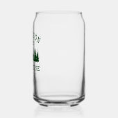 Familienaam Lake House Forest Green Trees Blikvorm Glas (Links)