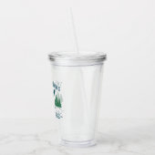 Familienaam Lake House Rustic Oars Pine Trees Acryl Drinkbeker (Links)