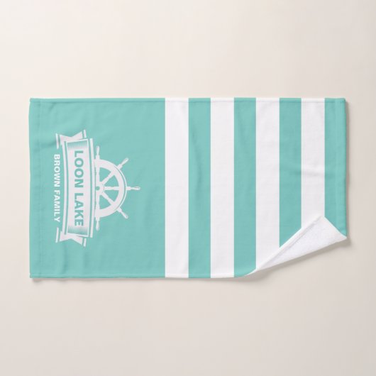 Familienaam Lake House Vacation Bad Handdoek (Handdoek)