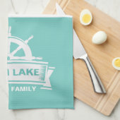 Familienaam Lake House Vacation Theedoek (Quarter Fold)