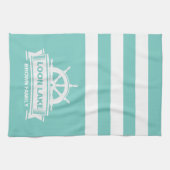 Familienaam Lake House Vacation Theedoek (Horizontaal)