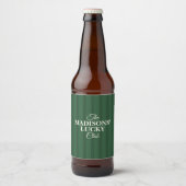 Familienaam Lucky St Patricks Groen Bier Etiket (Voorkant)
