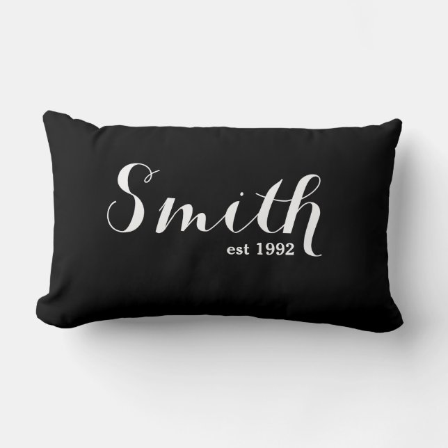 Familienaam Lumbar Pillow - Smith Kussen (Voorkant)
