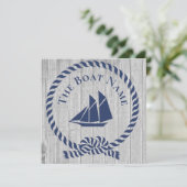 Familienaam marine Anchor Rope Nautical (Staand voorkant)