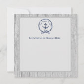 Familienaam marine Anchor Rope Nautical (Achterkant)