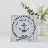 Familienaam marine Anchor Rope Nautical (Staand voorkant)