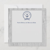 Familienaam marine Anchor Rope Nautical (Achterkant)