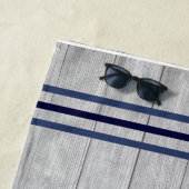 Familienaam marine Anchor Rope Nautical Strandlaken (In situ)