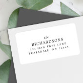 Familienaam Modern Klassiek Retouradres Etiket