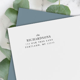 Familienaam Modern Klassiek Retouradres Zelfinktende Stempel