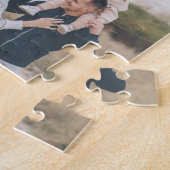 Familienaam Monogram | 15 Fotocollage Legpuzzel (Zijkant)